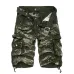 New 2019 Men Cargo Shorts Casual Loose Short Pants Camouflage Military Summer Style Knee Length Plus Size 10 Colors Shorts Men