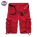 New 2019 Men Cargo Shorts Casual Loose Short Pants Camouflage Military Summer Style Knee Length Plus Size 10 Colors Shorts Men