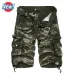 New 2019 Men Cargo Shorts Casual Loose Short Pants Camouflage Military Summer Style Knee Length Plus Size 10 Colors Shorts Men