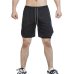 New Double Layer Shorts Men Summer Quick-drying Breathable Running Men Shorts Sports Training Fitness Short Pants