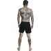 New Fashion Men Sik Silk embroidery Shorts Trousers Cotton Bodybuilding Sweatpants Fitness Short Jogger Casual Gyms Men Shorts