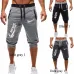 New Fashion Summer Leisure Men Knee Length Shorts Color Patchwork JUST BREAK IT Joggers Short Sweatpants Man Bermuda Shorts