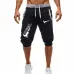 New Fashion Summer Leisure Men Knee Length Shorts Color Patchwork JUST BREAK IT Joggers Short Sweatpants Man Bermuda Shorts