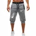 New Fashion Summer Leisure Men Knee Length Shorts Color Patchwork JUST BREAK IT Joggers Short Sweatpants Man Bermuda Shorts