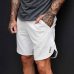 New Men Fitness Bodybuilding Shorts Man Summer Gyms Workout Male Breathable Mesh Quick Dry Sportswear Jogger Beach Short Pants