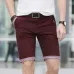 Solid Shorts Men Plaid Ruched Hem Short Male Fashion Shorts Plus Size Summer Mens Shorts Cotton Casual Brand Style marque homme