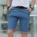 Solid Shorts Men Plaid Ruched Hem Short Male Fashion Shorts Plus Size Summer Mens Shorts Cotton Casual Brand Style marque homme
