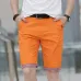 Solid Shorts Men Plaid Ruched Hem Short Male Fashion Shorts Plus Size Summer Mens Shorts Cotton Casual Brand Style marque homme