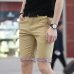 Summer Casual Shorts Men Plaid Hem Cotton Short Pants Fashion Streetwear Shorts Bermuda Homme Short Pantalon Court Plus Size Men