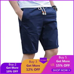 Summer Cotton Shorts Men Fashion Brand Boardshorts Breathable Male Casual Shorts Comfortable Plus Size Cool Short Masculino 208