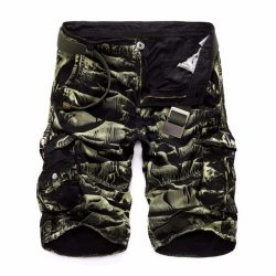 Summer Men's Camo Cargo Shorts Cotton Military Camouflage Male Jogger Board Shorts Fashion Breathable Business Short DA023