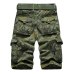 Summer Mens Camo Cargo Shorts Cotton Military Camouflage Male Jogger Board Shorts Fashion Breathable Cotton Business Short DA022