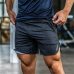 Summer Mens Slim Brand Shorts Calf-Length Fitness Bodybuilding Fashion Casual Gyms Jogger Workout Beach Short pants Sportswear