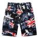 Summer Print Swiming Shorts Men Drawstring Casual Sunga Masculina Loose Quick Dry Board Shorts Elastic Waist Usa Beach Shorts