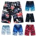 Summer Print Swiming Shorts Men Drawstring Casual Sunga Masculina Loose Quick Dry Board Shorts Elastic Waist Usa Beach Shorts