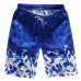 Summer Print Swiming Shorts Men Drawstring Casual Sunga Masculina Loose Quick Dry Board Shorts Elastic Waist Usa Beach Shorts