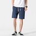 Summer casual Shorts Mens Linen Cotton solid loose man Drawstring soft Comfortable Flax shorts bermuda plus size 5XL K66