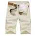 Woodvoice Brand Men Shorts Summer Fashion Solid Color Casual Male Shorts Bermuda Masculina Knee Length Plus Size 28-40 Straight