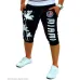 Zogaa Summer Men Knee Length Shorts Color Patchwork Joggers Short Sweatpants Trousers Men Bermuda Shorts Roupa Masculina