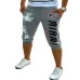 Zogaa Summer Men Knee Length Shorts Color Patchwork Joggers Short Sweatpants Trousers Men Bermuda Shorts Roupa Masculina