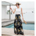 2018 Women's Summer Casual Retro Print Bohemian Wide Leg Pants High Waist Wide Legs Trousers Skirts Mopping Beach Holiday Pants