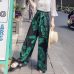 2018 Women's Summer Casual Retro Print Bohemian Wide Leg Pants High Waist Wide Legs Trousers Skirts Mopping Beach Holiday Pants