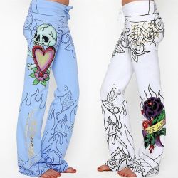 2019 Newest Style New Fashion Brand Sexy Women Casual Floral Printed Sexy Ladies Wide Leg Pants Plus Size S-5XL