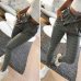 2019 OL high waist harem pants bow tie drawstring sweet elastic waist pockets casual trousers pantalones