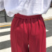 2019 Women Casual Loose Wide Leg Pant Womens Elegant Fashion Preppy Style Trousers Female Pure Color Females New Palazzo Pants