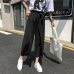 2019 Women Casual Loose Wide Leg Pant Womens Elegant Fashion Preppy Style Trousers Female Pure Color Females New Palazzo Pants