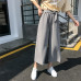 2019 Women Casual Loose Wide Leg Pant Womens Elegant Fashion Preppy Style Trousers Female Pure Color Females New Palazzo Pants