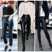 Autumn Women's Leather Pants Women Female Winter High Waisted Pants Leather Trousers Women PU Skinny Stretch Pencil Pantalons