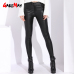 Autumn Women's Leather Pants Women Female Winter High Waisted Pants Leather Trousers Women PU Skinny Stretch Pencil Pantalons