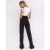 BOOFEENAA Black High Waist Wide Leg Pants Casual Lace Up Overalls Women Pant 2019 Summer Fashion Flare Trousers C34-AA27