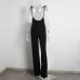 BOOFEENAA Black High Waist Wide Leg Pants Casual Lace Up Overalls Women Pant 2019 Summer Fashion Flare Trousers C34-AA27