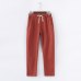 Candy Colors Summer Pants Women Lace Up Pantalon Femme Cotton Linen Sweatpants Casual Harem Pants Women Ladies Trousers C5212