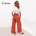 Casual Cotton Linen women high waist wide leg pants New summer fall office band loose palazzo trousers female flared harem pant