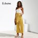 Casual Cotton Linen women high waist wide leg pants New summer fall office band loose palazzo trousers female flared harem pant