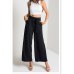 Fashion Womens Palazzo Pants Culottes Loose High Waist Wide Solid Leg Long Trousers Solid Summer Autumn