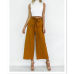 Fashion Womens Palazzo Pants Culottes Loose High Waist Wide Solid Leg Long Trousers Solid Summer Autumn