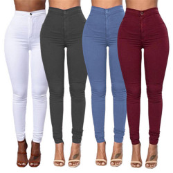 Female Trousers 2019 High Waist Stretch Slim Pencil Trousers Women Clothing Pants Sexy Women Lady Plus Size Skinny Pants S-3XL