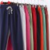 Garemay Cotton Linen Pants for Women Trousers Loose Casual Solid Color Women Harem Pants Plus Size Capri Women's Summer