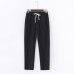 Garemay Cotton Linen Pants for Women Trousers Loose Casual Solid Color Women Harem Pants Plus Size Capri Women's Summer