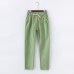 Garemay Cotton Linen Pants for Women Trousers Loose Casual Solid Color Women Harem Pants Plus Size Capri Women's Summer