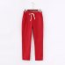 Garemay Cotton Linen Pants for Women Trousers Loose Casual Solid Color Women Harem Pants Plus Size Capri Women's Summer