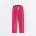 Garemay Cotton Linen Pants for Women Trousers Loose Casual Solid Color Women Harem Pants Plus Size Capri Women's Summer