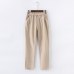 Garemay Cotton Linen Pants for Women Trousers Loose Casual Solid Color Women Harem Pants Plus Size Capri Women's Summer