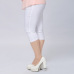 Good Quality Extra Large Size Women Capris Pants Super Stretch Summer Candy Color Plus Size Female Elastic Pants Calf length 6XL