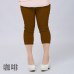 Good Quality Extra Large Size Women Capris Pants Super Stretch Summer Candy Color Plus Size Female Elastic Pants Calf length 6XL