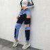 HEYounGIRL Harajuku Hip Hop Cargo Pants Women Hollow Out High Waist Trousers Streetwear Patchwork Sweatpants and Joggers Ladies